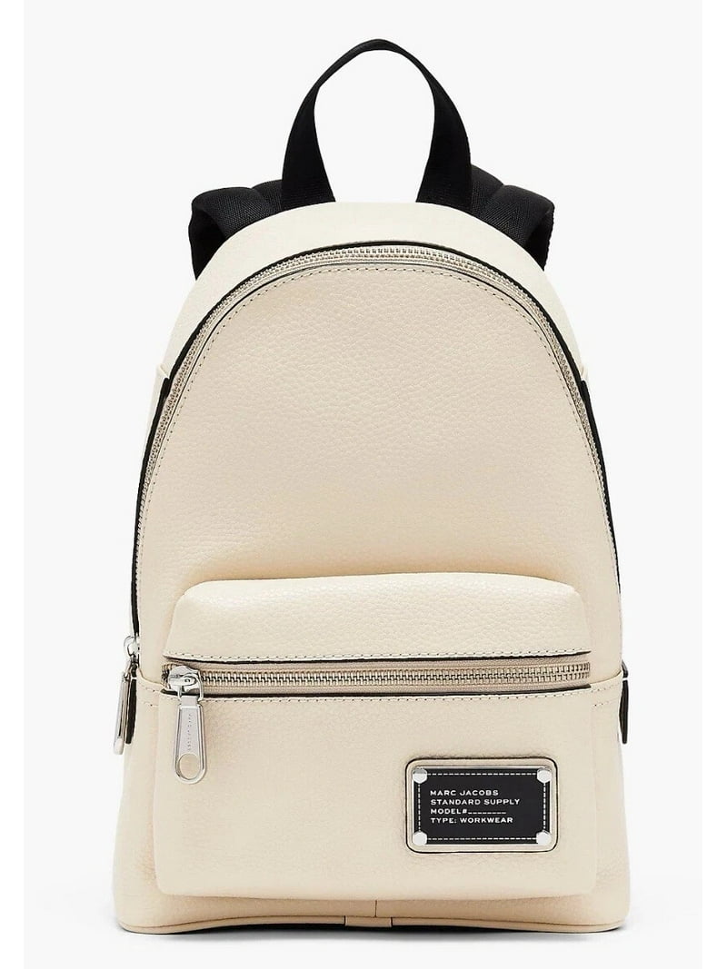 Marc Jacobs The Leather Workwear Backpack Marshmallow Pebble