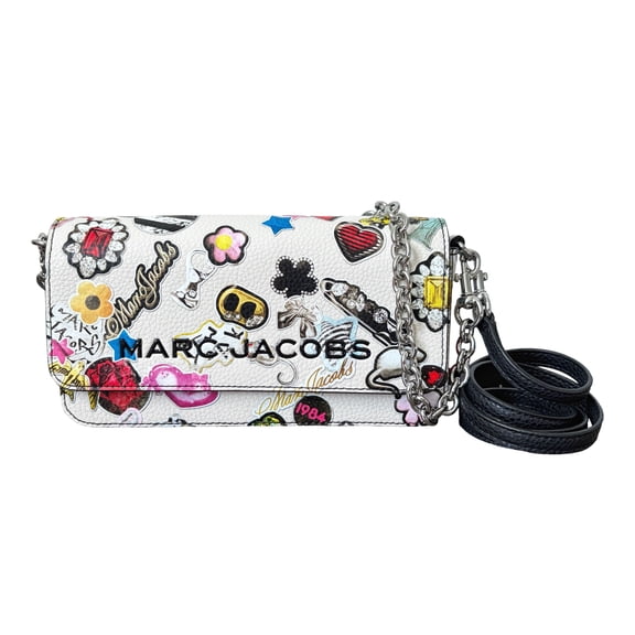 Marc Jacobs The Mini Bag Sticker Print Leather Crossbody