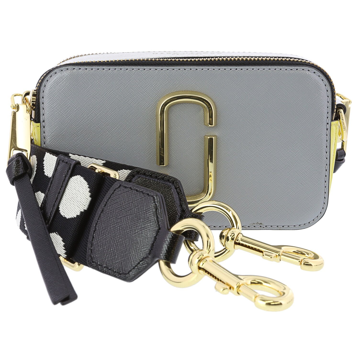 Marc Jacobs Women's Small Logo Strap Snapchat Camera Bag Leather Cross Body  - French Grey Multi : : Clothing, Shoes & Accessories