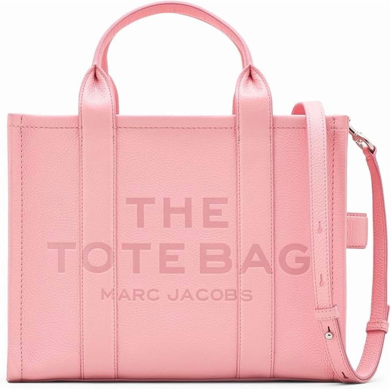 Marc Jacobs The Tote Bag Women's Pink Leather Detachable Strap Handbag JDM1661