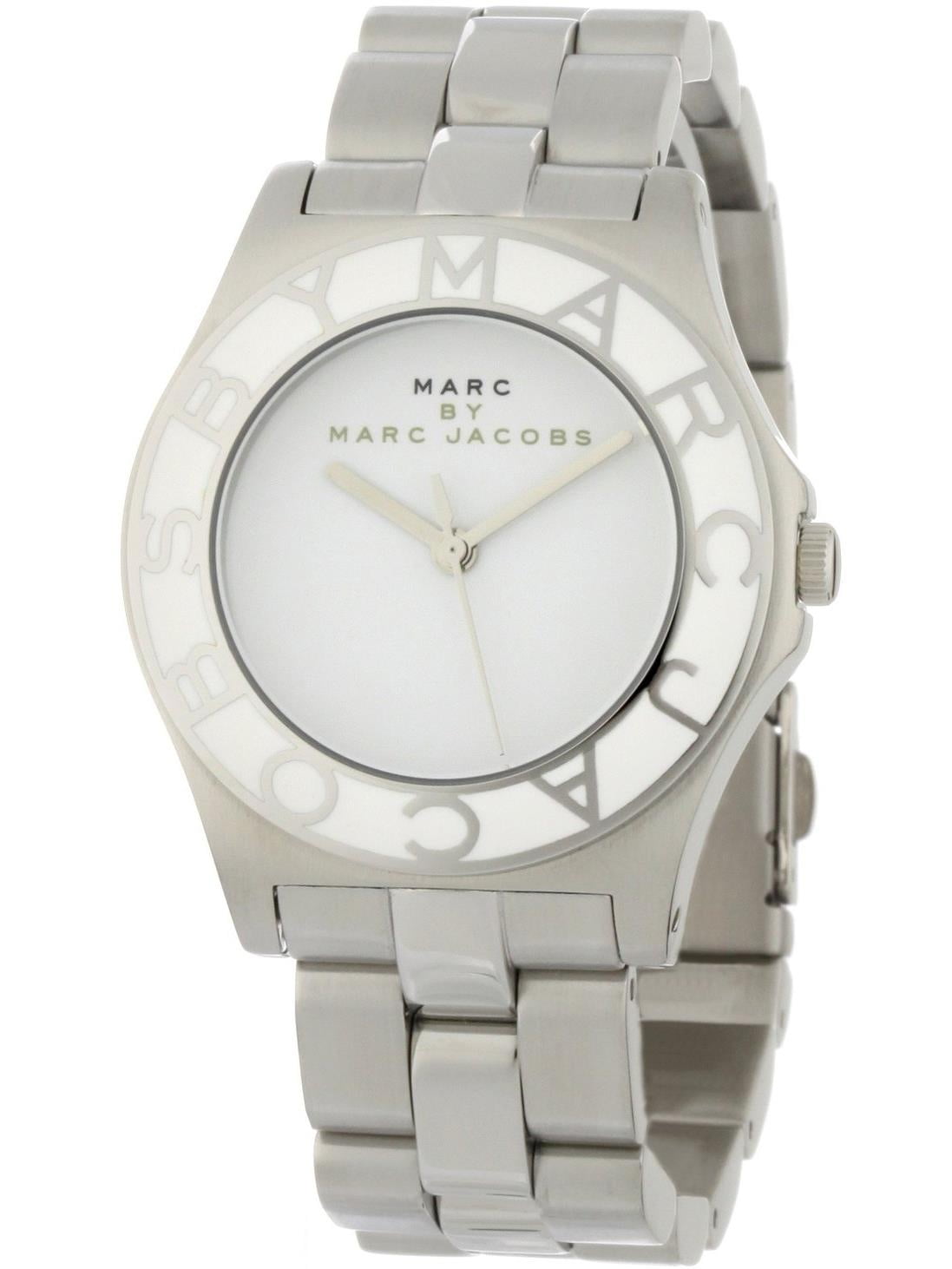 Marc Jacobs Women's 36mm Steel Bracelet & Case Quartz White Dial Analog Watch MBM3048