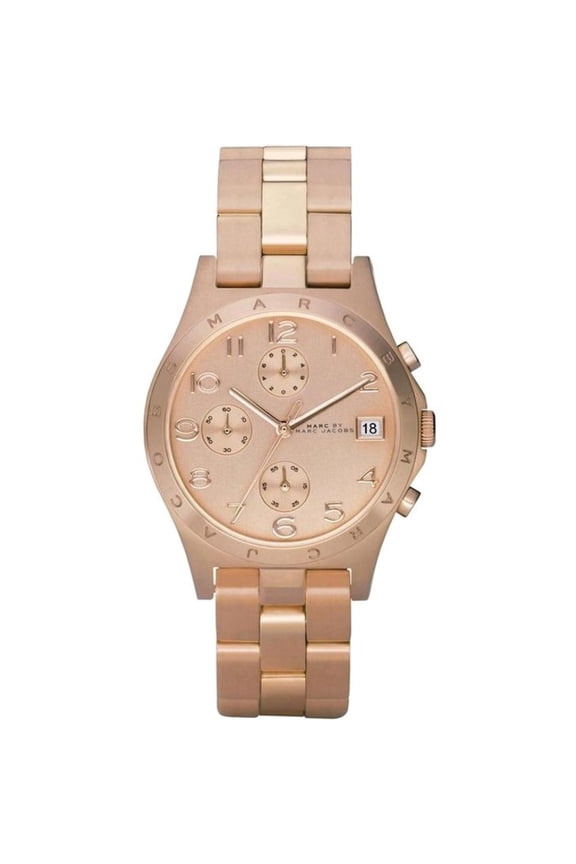 Women's MBM3074 Henry Classic Rose Gold-Tone Stainless Steel Watch with Link Bracelet