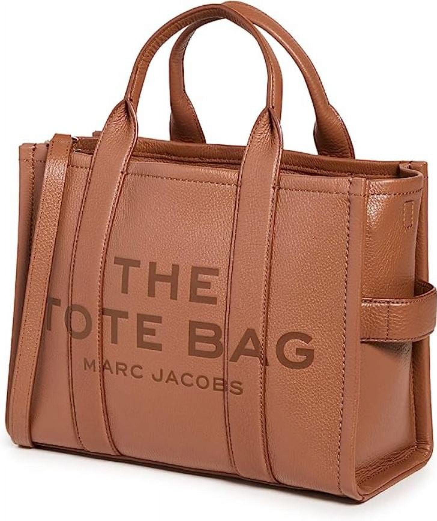  Marc Jacobs The Leather Tote Bag Argan Oil One Size : Clothing,  Shoes & Jewelry