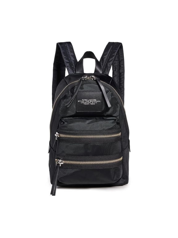 Women's The Biker Nylon Medium Backpack Black 2F3HBP029H02-001