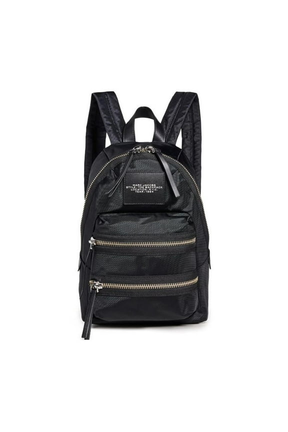 Women's The Biker Nylon Medium Backpack Black 2F3HBP029H02-001