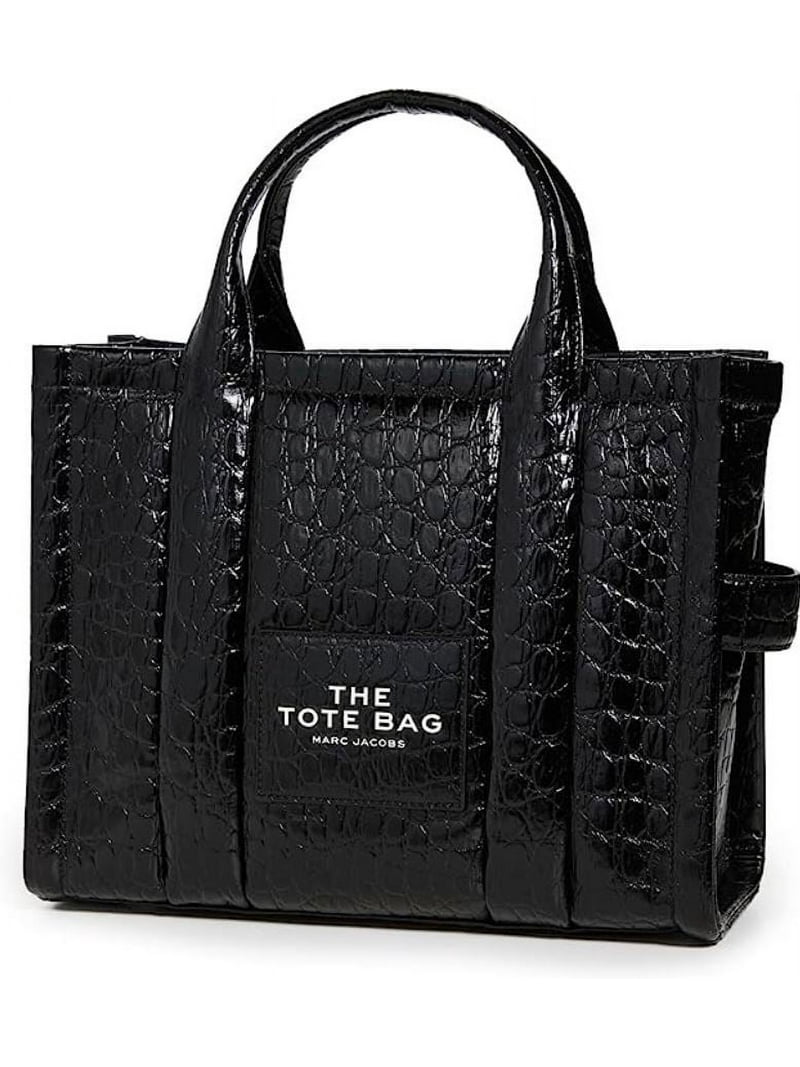 Marc Jacobs Women's The Croc-Embossed Medium Tote Bag, Black