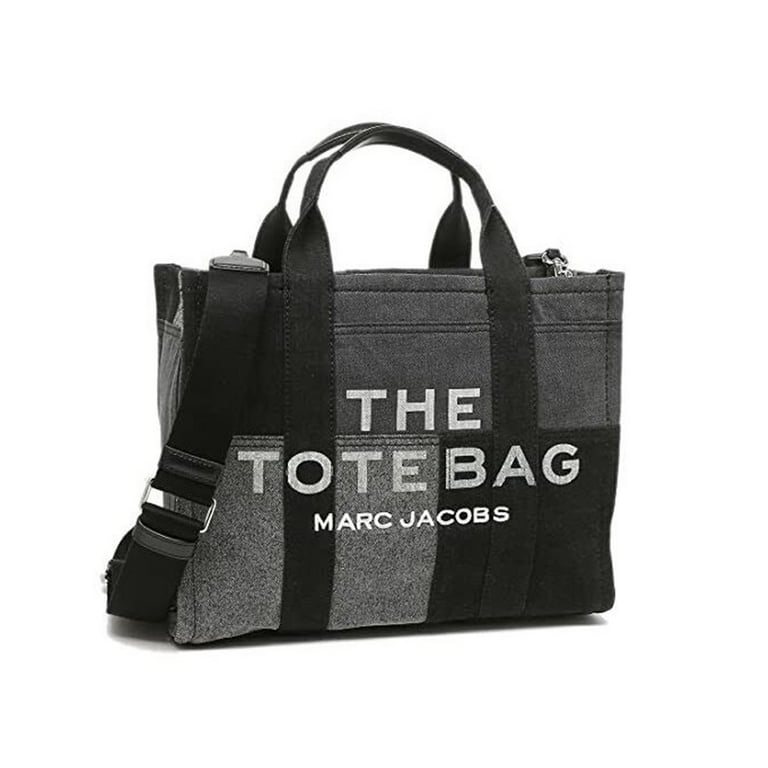 Marc Jacobs Women's The Denim Medium Tote Bag, Black Denim, One