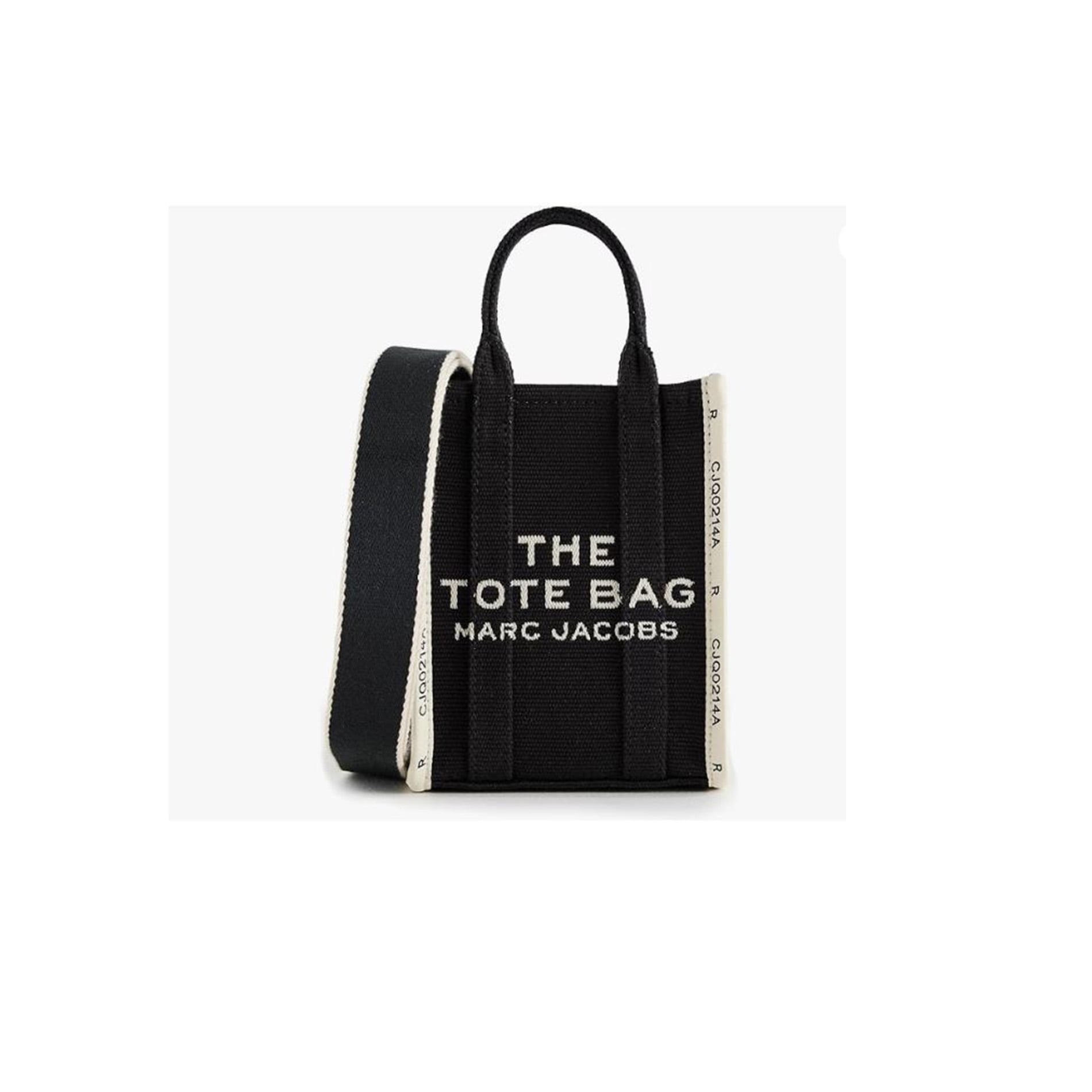 jacquard mini traveler tote bag Marc Jacobs The  Balardi The Jacquard Traveler Tote Mini bag by Marc Jacobs in cotton canvas featuring double handle Marc Jacobs The Jacquard Medium