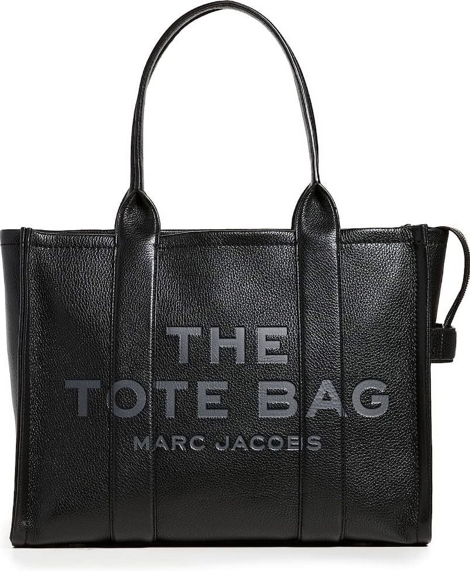 Marc Jacobs Women's The Leather Tote Bag, Black, H020L01FA21-001 One ...