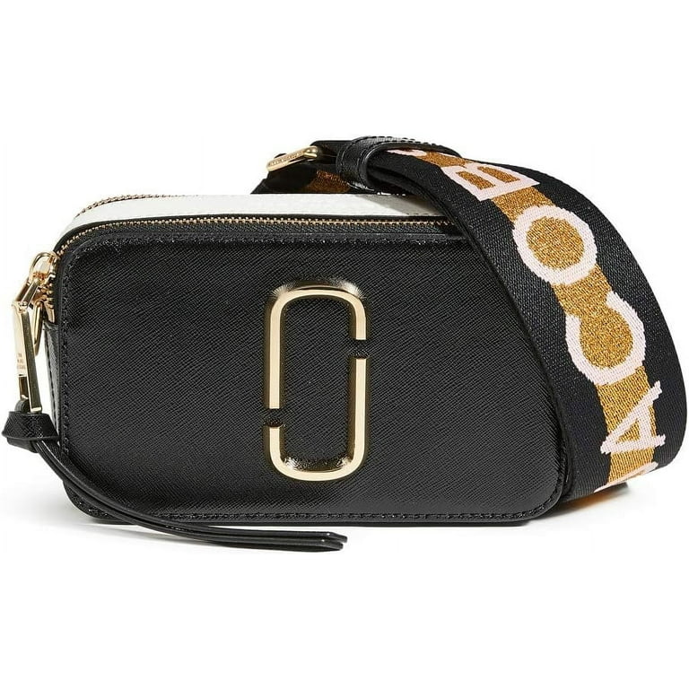 Marc Jacobs Women's The Snapshot MJ Cross Body Bag, New Black