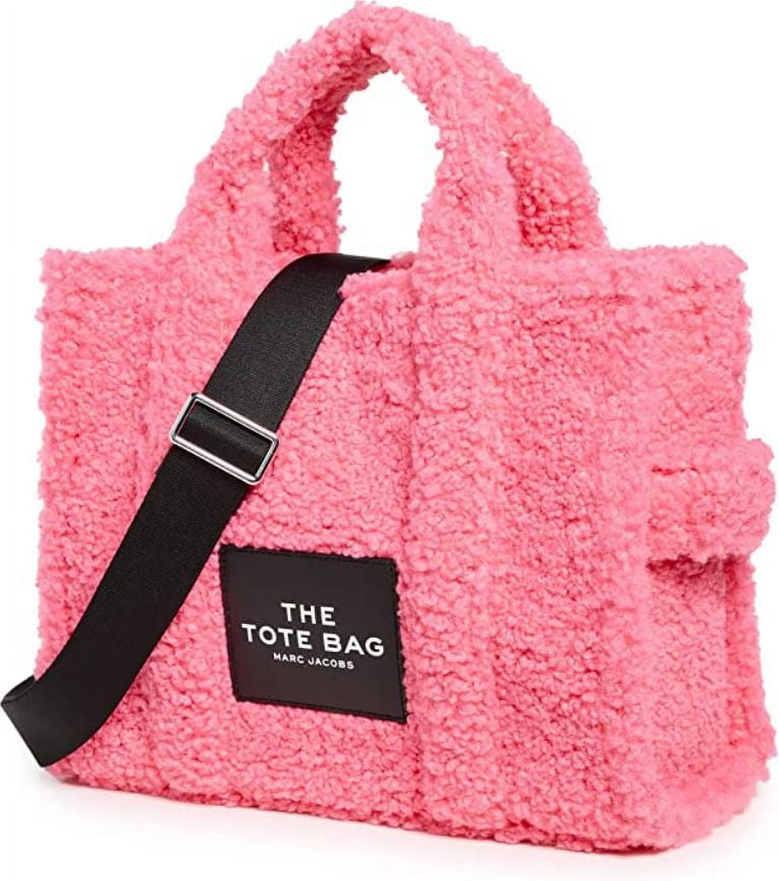 Marc Jacobs Women's The Teddy Medium Tote Bag, Fluffy Pink, M0016740-67 One  Size