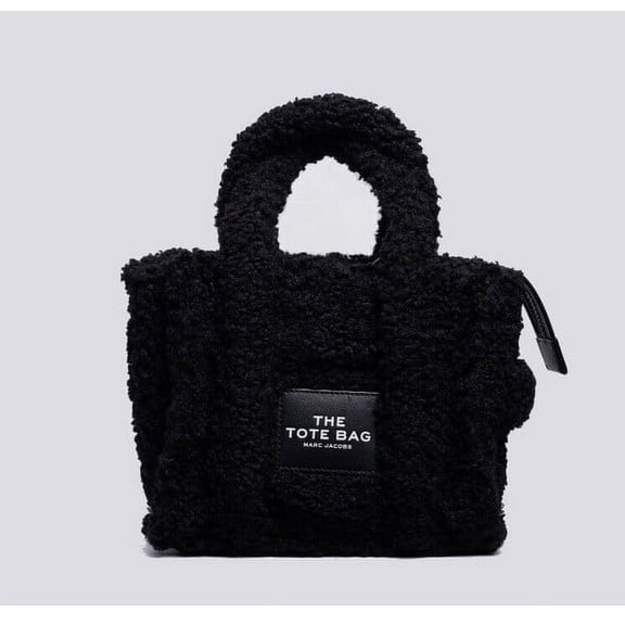 Marc Jacobs Women's The Teddy Mini Tote Bag, Black, H012M06FA21-001 One Size