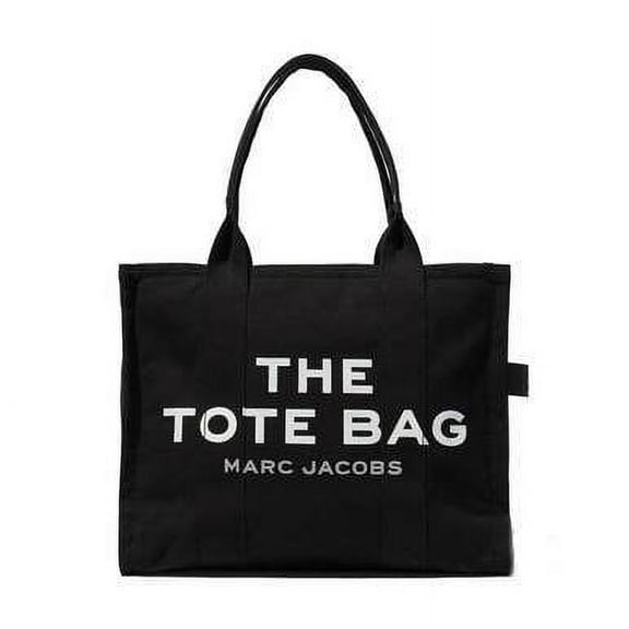 Marc Jacobs Women's Zipper Traveler Cotton Canvas Tote Bag, Black