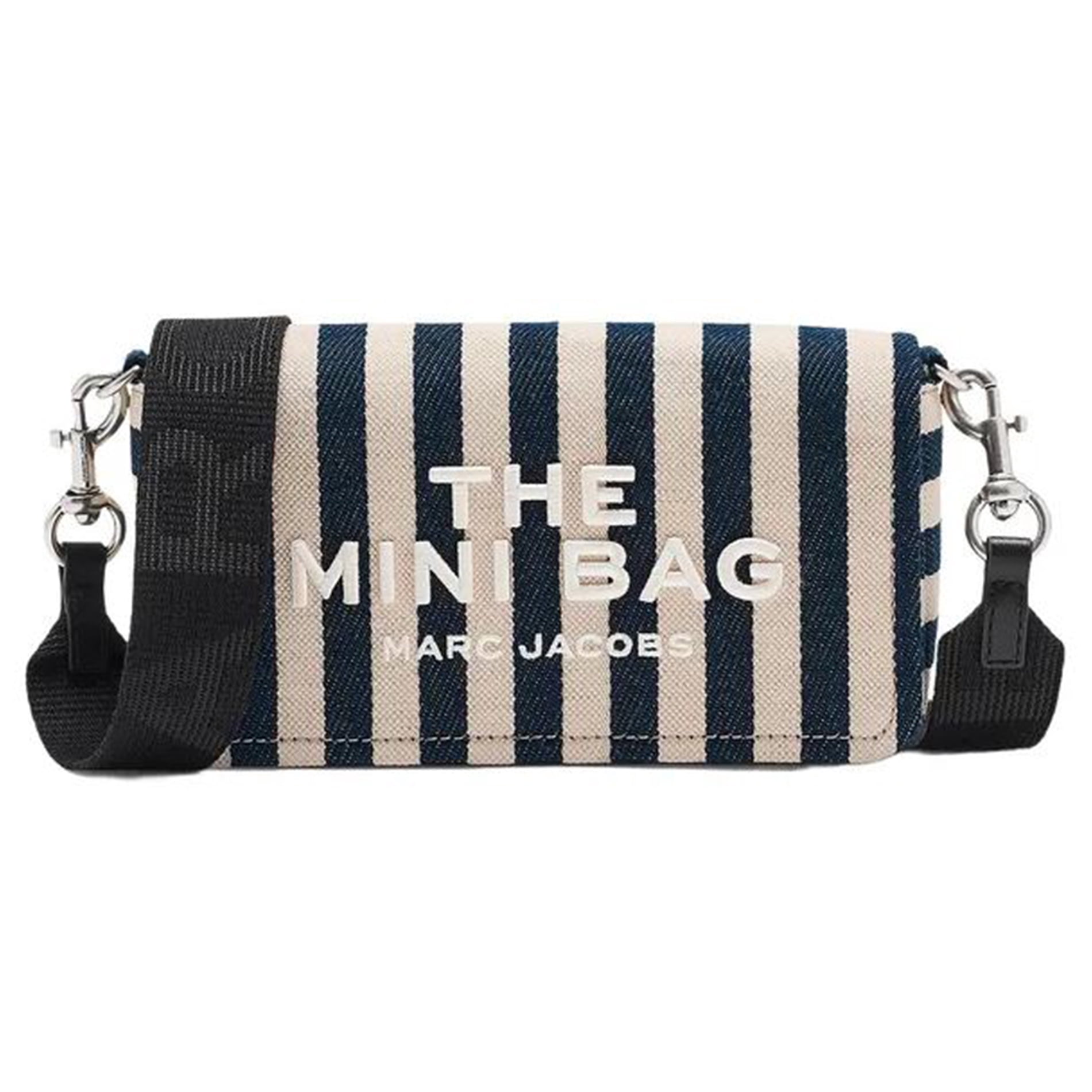 Marc Jacobs Women's the Stripe Canvas Mini Bag, Blue Sea Multi, One Size 2S6SMN016S02-455