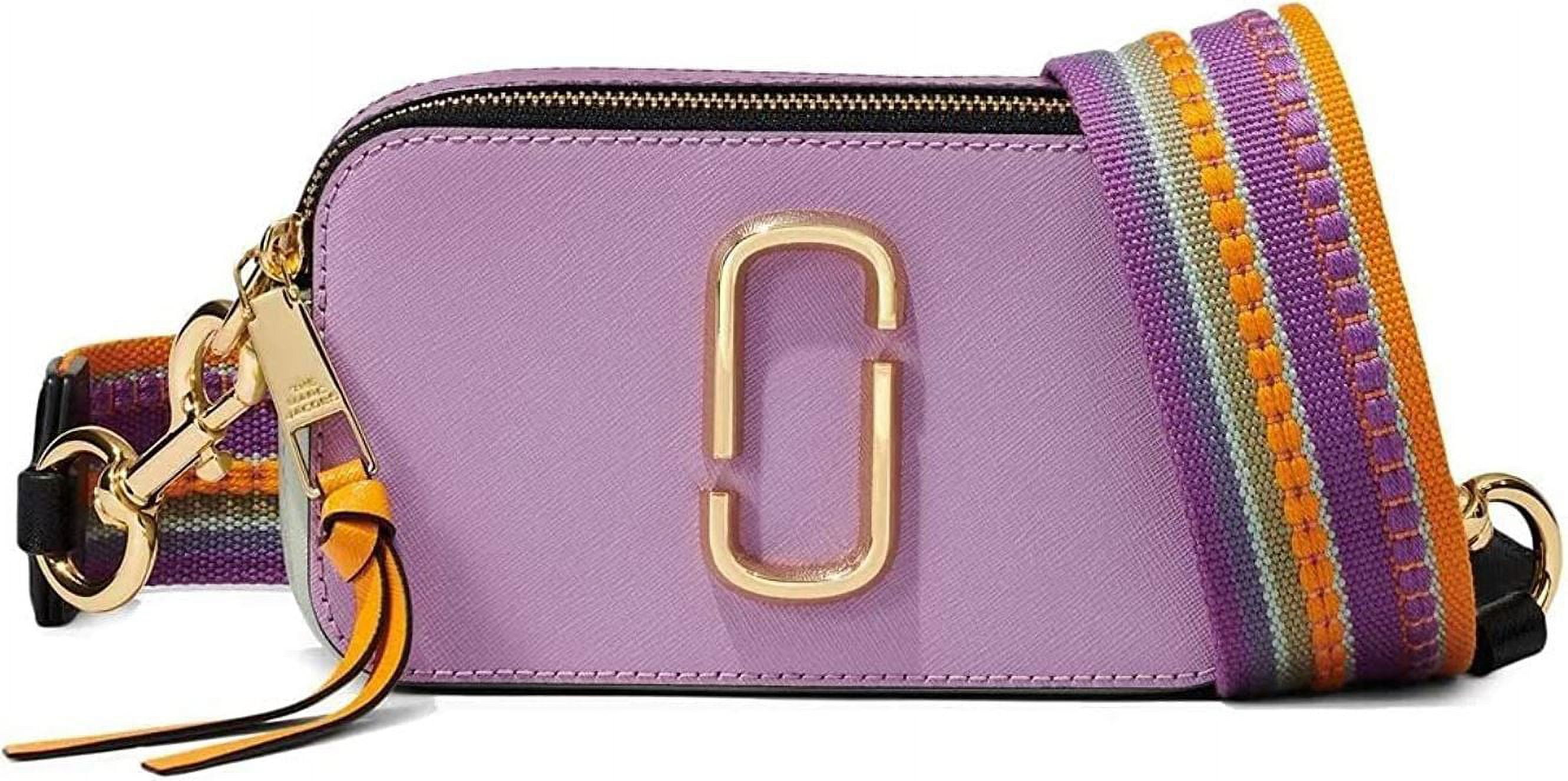 Marc Jacobs Colorblock Snapshot Shoulder Bag in Purple