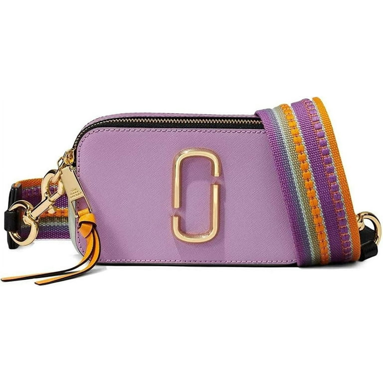 Marc Jacobs The Snapshot Leather Camera Bag in Purple