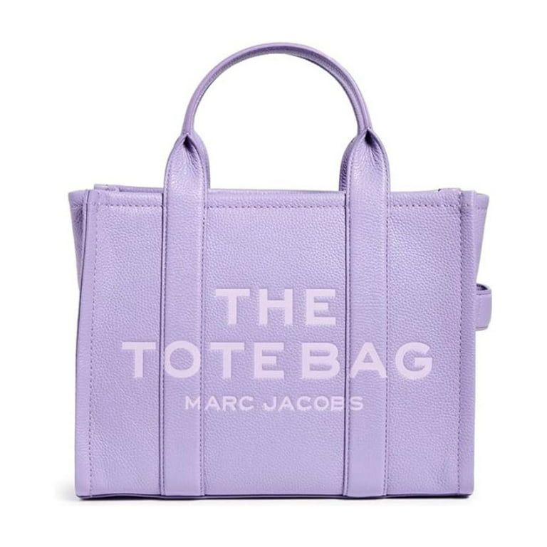 Marc Jacobs Womens The Leather Medium Tote Bag Lavender Marc Jacobs Womens The Leather Medium Tote Bag Lavender