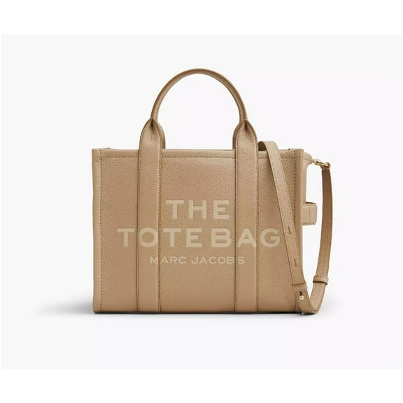 Marc Jacobs Womens The Leather medium Tote Bag Camel One Size H004L01PF21-230