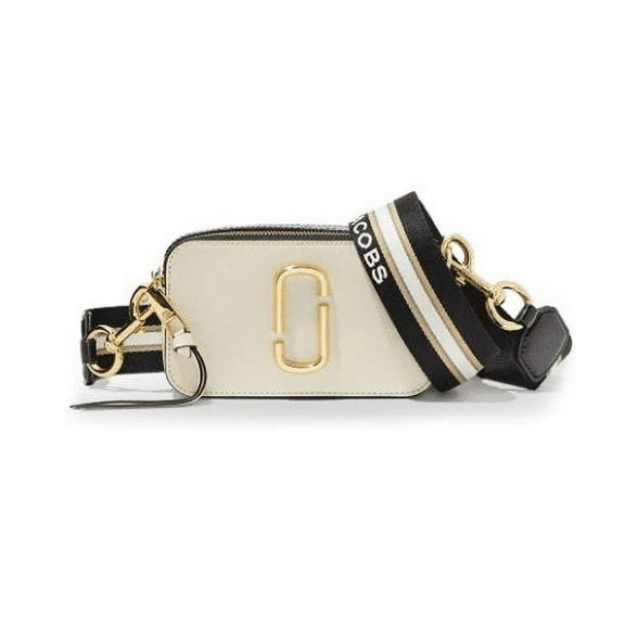 Marc Jacobs Womens The Snapshot Crossbody Bag - New Cloud White Multi