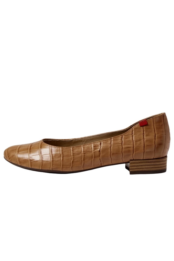 Crosby Flat Camel Croco 4930-CAMCR Women's Size 8