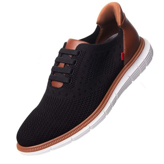 Marc Joseph New York Men's Charles Ave Hands Free Technology Sneaker, Black, 9