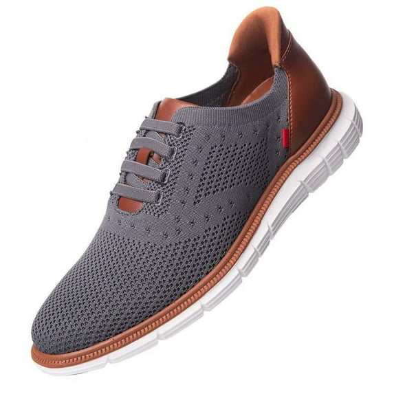 Marc Joseph New York Men's Charles Ave Hands Free Technology Sneaker, Grey, 7