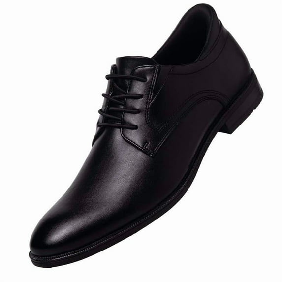 Marc Joseph New York Mens Hands Free Slip On Business Formal Classic Plain Toe Oxfords Dress Shoes for Men Black 11.5
