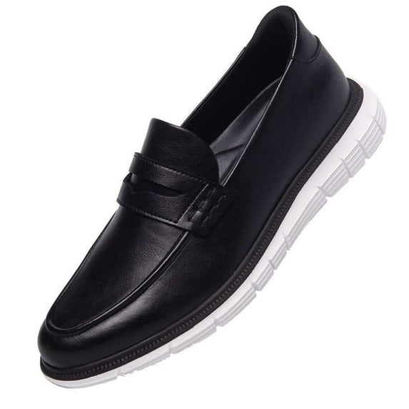 Marc Joseph New York Mens Hands Free Slip On Casual Loafers Shoes Lightweight Comfortable Penny Loafers for Men Black 11.5