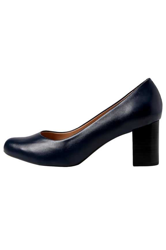 Midtown Pump Navy Nappa Soft 15665-NNS Women's Size 13