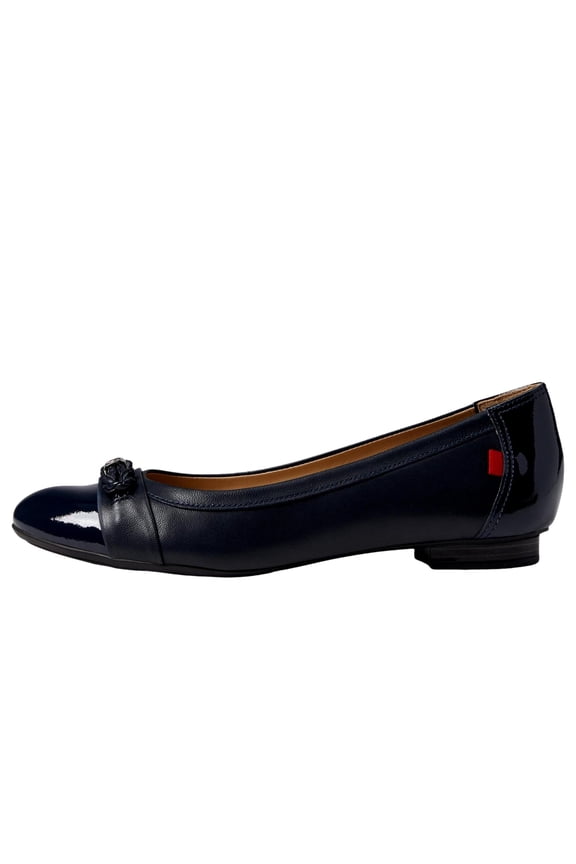 Park Ave Flat Navy Nappa / Patent 4898-NN Women's Size 7