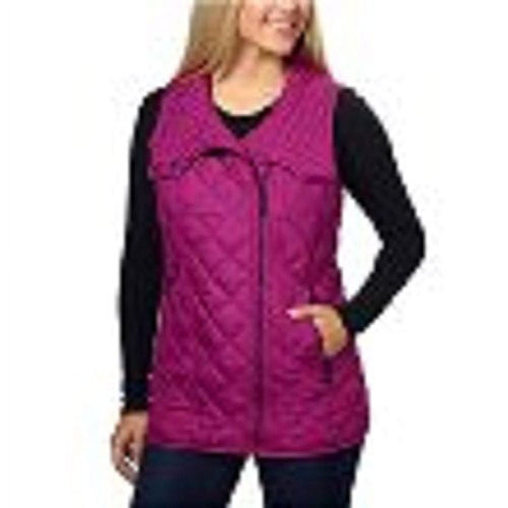 Marc New York Andrew Marc Womens Quilted Vest Medium Fuchsia Walmart