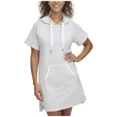 thumbnail image 1 of Marc New York Women's French Terry Loop Dress (White, X-Large), 1 of 1
