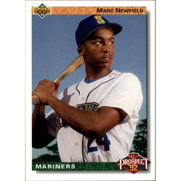 Marc Newfield 1992 Upper Deck MLB #64 Baseball Card Seattle Mariners
