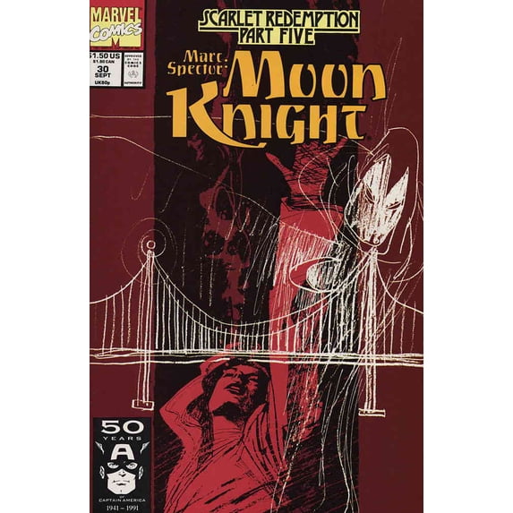 Marc Spector: Moon Knight #30 VF ; Marvel Comic Book