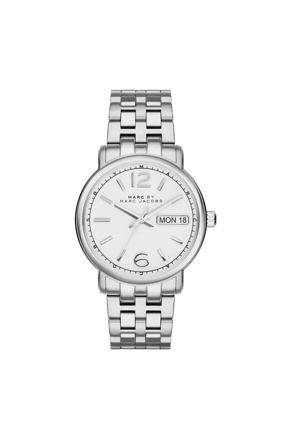 Marc by Marc Jacobs Fergus White Dial Stainless Steel Ladies Watch MBM8646