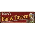thumbnail image 1 of Marc's Bar and Tavern Red Chic Sign Man Cave Decor Gift 6x18 106180002090, 1 of 1