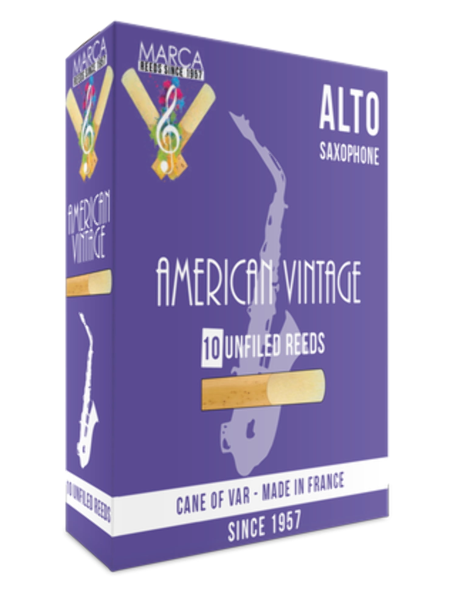 Marca American Vintage Alto Saxophone Reeds - 10/Box