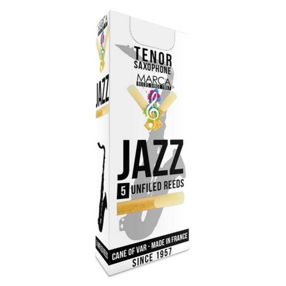 Marca JaZZ Unfiled Tenor Saxophone Reeds - 5 Per Box