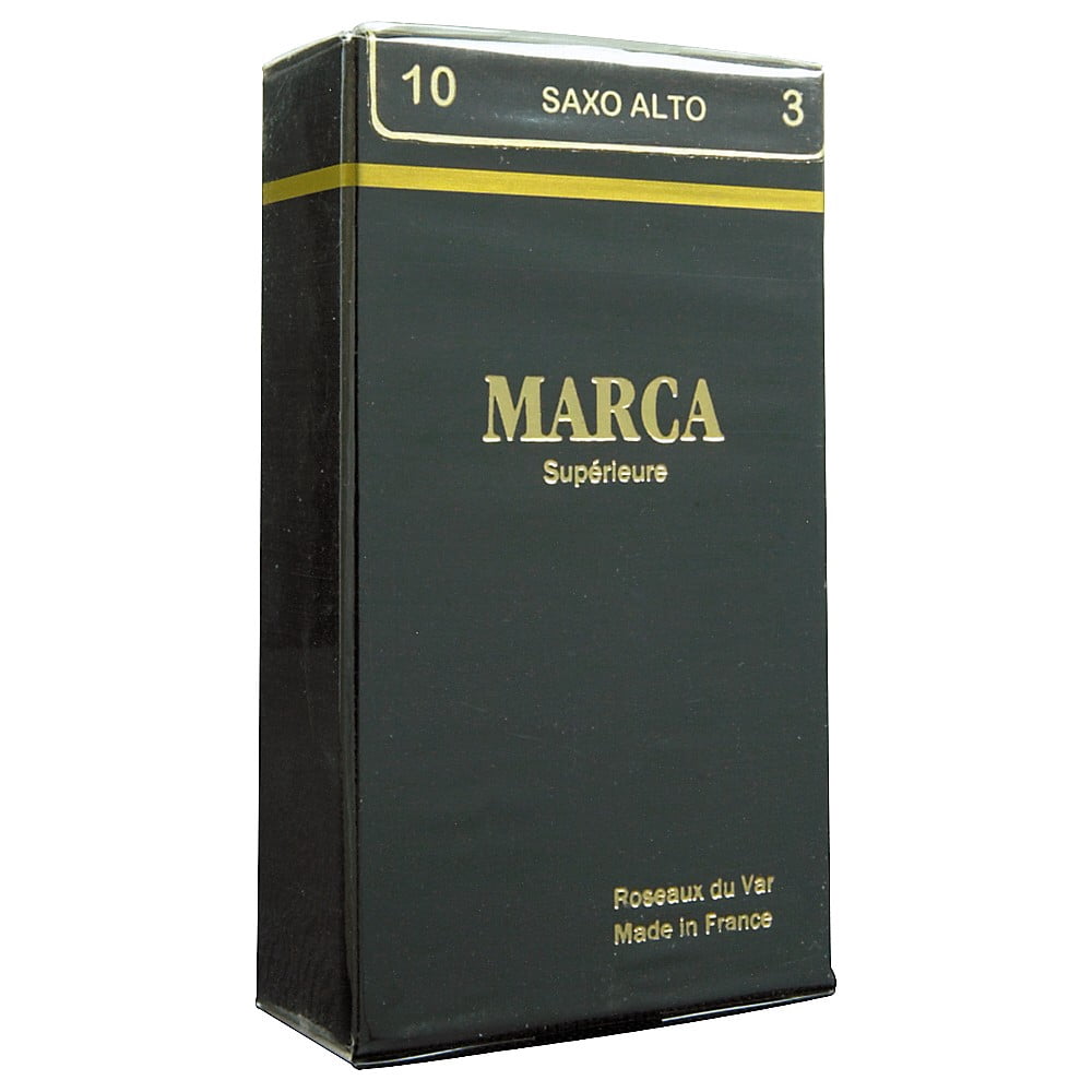 Marca Superieure Alto Saxophone Reeds 2.5, Box Of 10