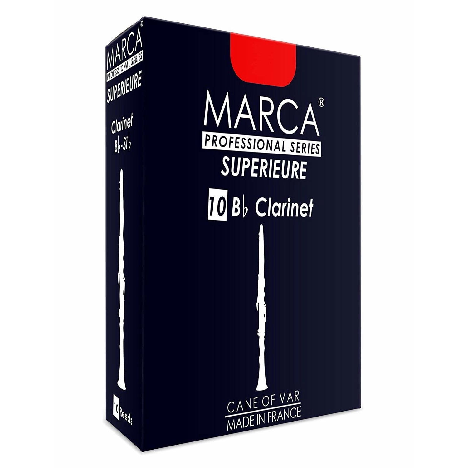 Marca Superieure Bb Clarinet Reeds 3.5, Box Of 10