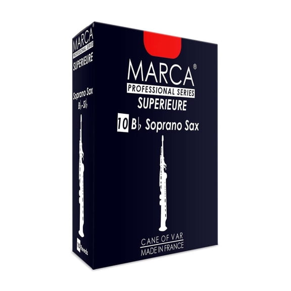 Marca Superieure Soprano Saxophone Reeds 3, Box Of 10