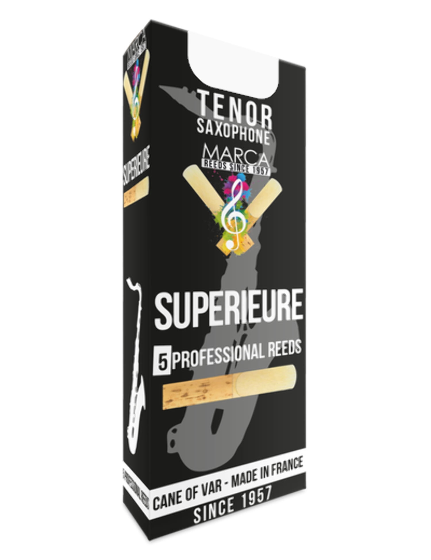 Marca Superieure Tenor Saxophone Reeds 2.5, Box Of 5