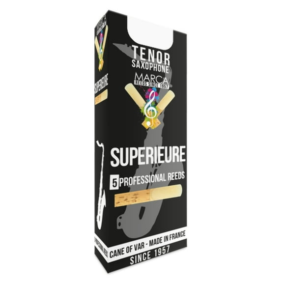 Marca Superieure Tenor Saxophone Reeds 3, Box Of 5