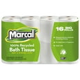 thumbnail image 1 of Marcal 100% Recycled Toilet Paper, 16 Big Rolls, 1 of 9