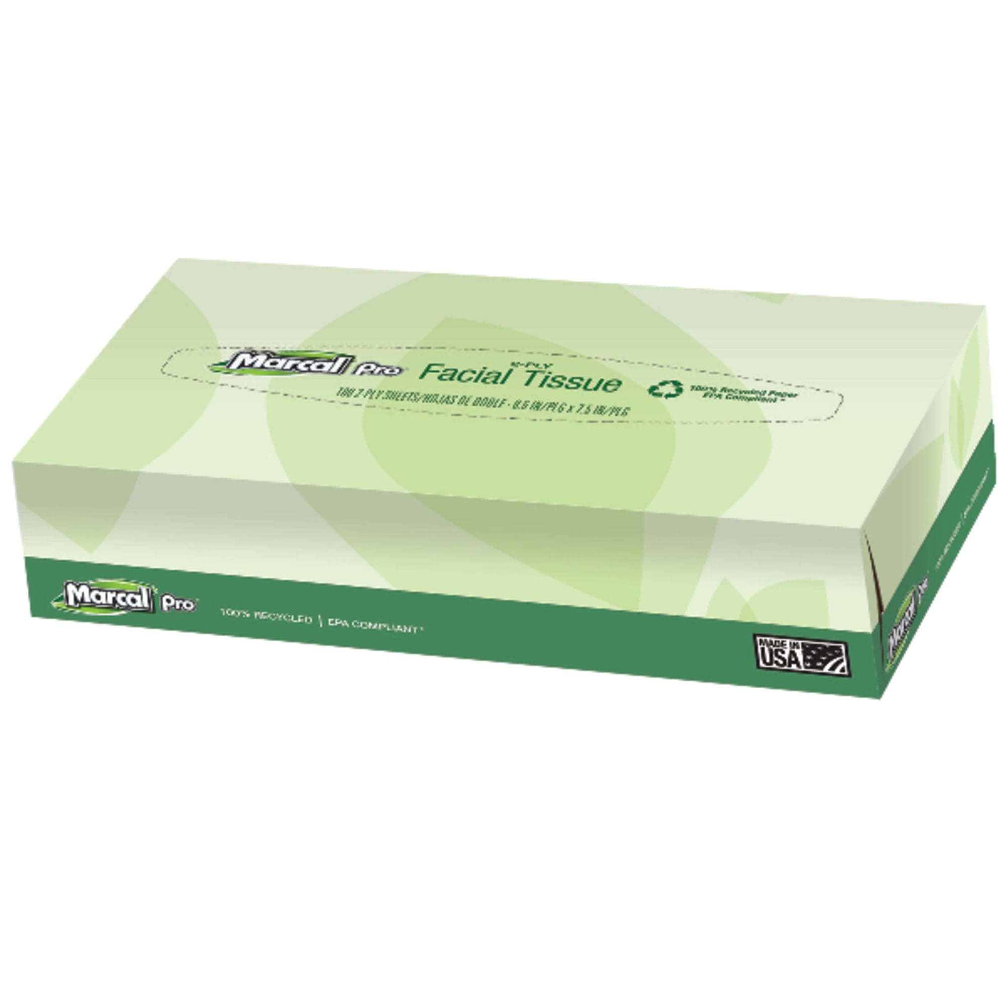 100% Recycled Convenience Pack Facial Tissue, Septic Safe, 2-Ply, White, 100 Sheets/Box, 30 Boxes/Carton 100% Recycled Convenience Pack Facial Tissue, Septic Safe, 2-Ply, White, 100 Sheets/Box, 30 Boxes/Carton