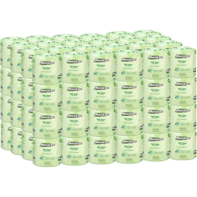 Marcal Pro Toilet Paper, 100 Recycled 2Ply, White, 500 Soft