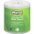 thumbnail image 1 of Marcal 100% Recycled, Soft & Absorbent Bathroom Tissue 2 Ply - 336 Sheets/Roll - White - Soft, Lint-free, Septic Safe - For Washroom - 48 / Carton, 1 of 3