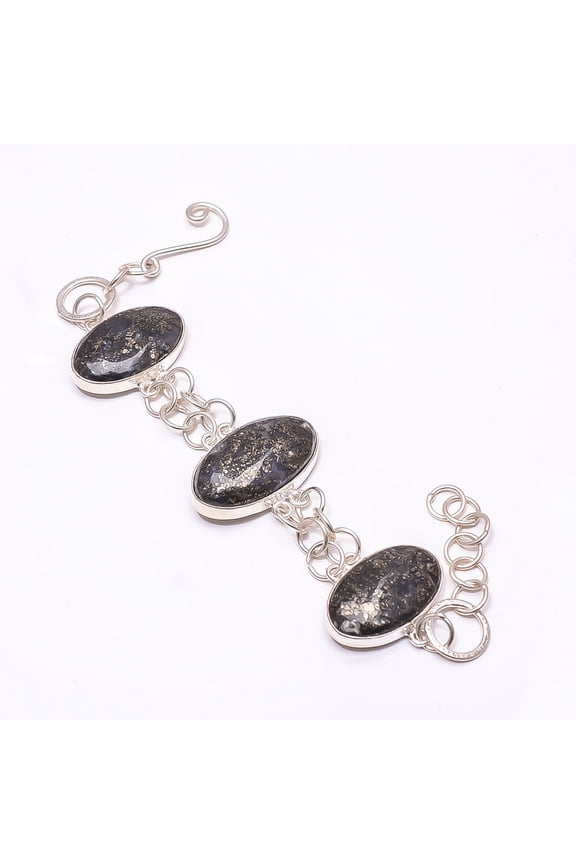 Marcasite -Callahan Mine 925 Sterling Silver Adjustable Bracelet 7.99", Marcasite Bracelet B_9205_388_19, New Year Sale, Valentin's Day Gift