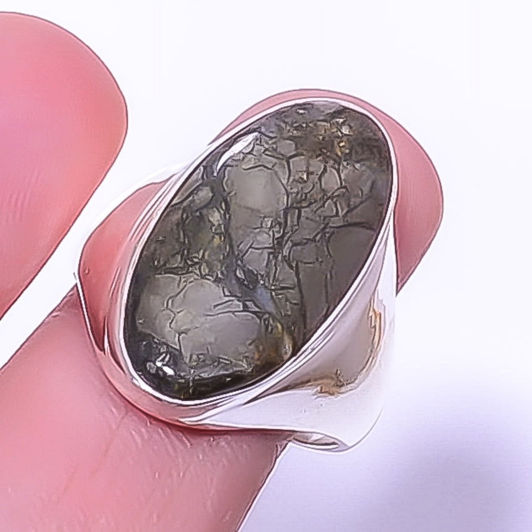 ZAM GEMS Marcasite - Callahan Mine Gemstone 925 Silver Plated Handmade Ring 9 T46 A357, Valentine's Day Gift, Birthday Gift, Beautiful Jewelry For Woman