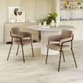 thumbnail image 1 of Marcel Dining Chair (Set of 2) Brown, 1 of 14